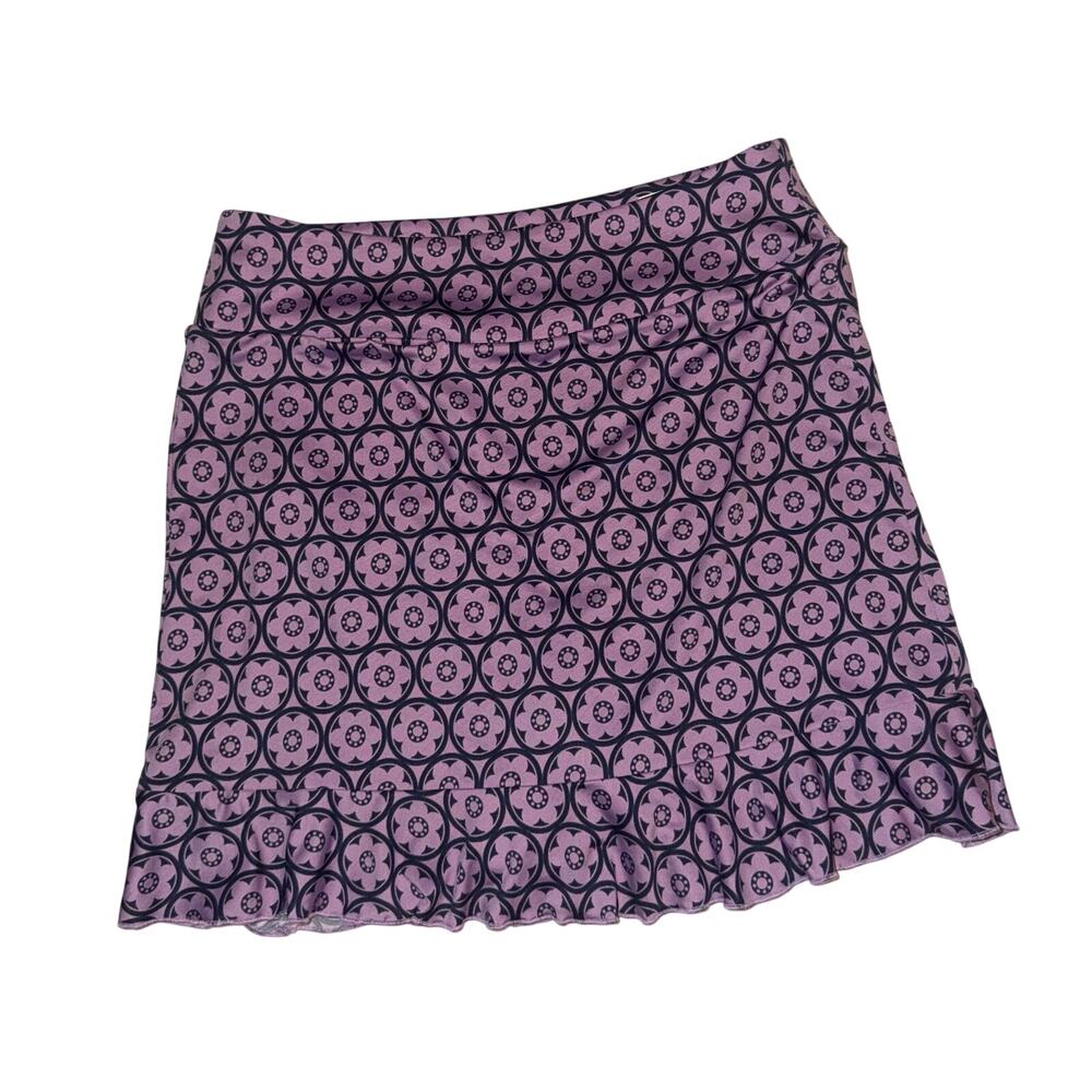 Golftini women’s lavender & navy ruffle skort